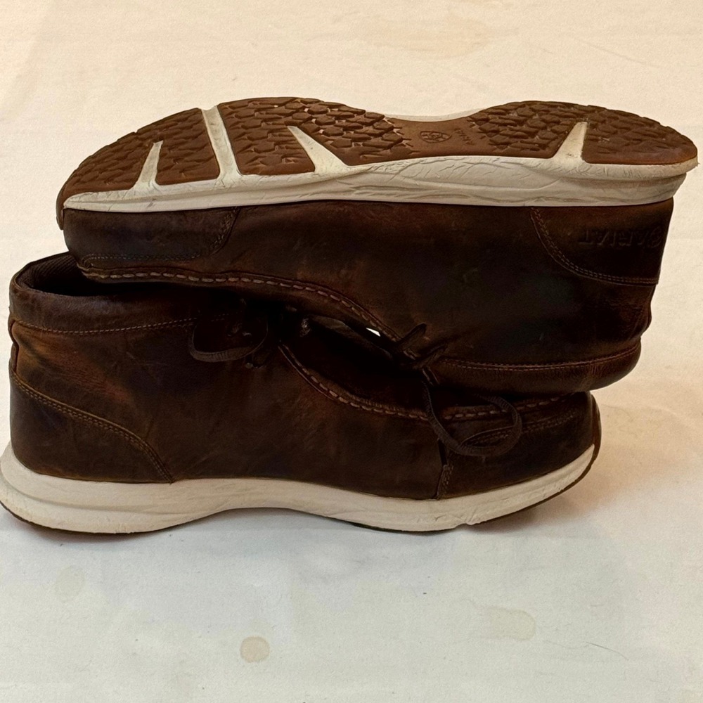 Ariat Cruiser Moc Toe Chukka Boots Men's 12EE Wide Brown Leather 10044186
